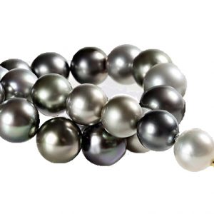 Tahiti-Perlen-Collier Mulit Color mit Wechselschließe