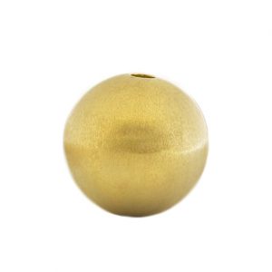 Gold-Kugel 14 mm mattiert mit Wechselschließe